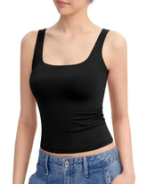Shapejelly Skin-Friendly Sculpting Square-Neck Tank Top
