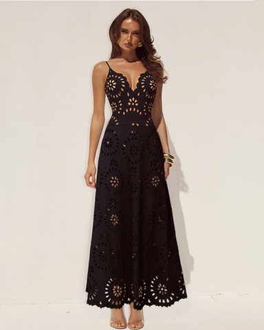 Shapecurve? Flower Hollow One Piece Swimsuit and Skirt