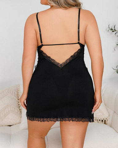Simple Suspender Skirt Nightgown Set – Comfortable Fit