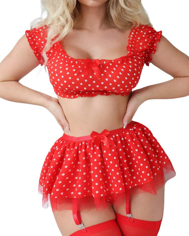 Women's sexy mesh skirt