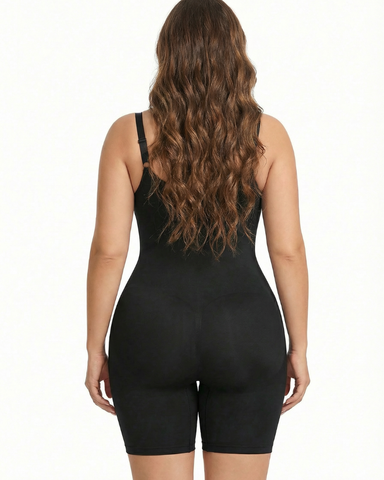 Women's High Elastic Zipper Adjustable Straps Breathable Mesh Design Tummy Control Body Shaper