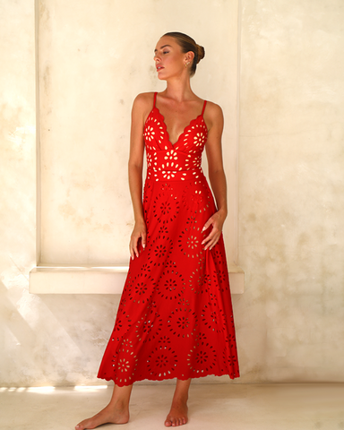 Shapecurve? Flower Hollow One Piece Swimsuit and Skirt