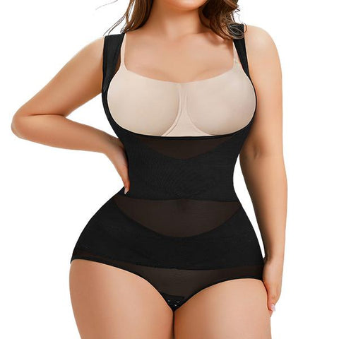 Shapejelly Shapewear Bodysuit Mesh Breathable, Invisible Tummy Control