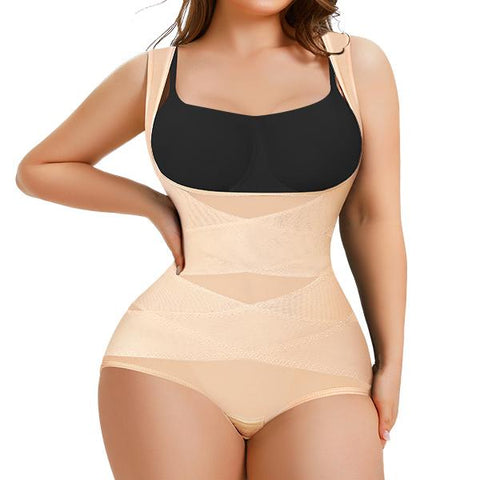 Shapejelly Shapewear Bodysuit Mesh Breathable, Invisible Tummy Control