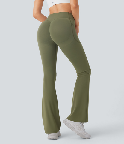 Slimming High-Waist Yoga Leggings with Pockets