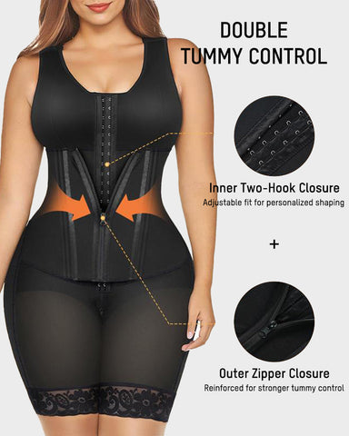 Fajas Colombianas Double Tummy Control Full Body Shapewear