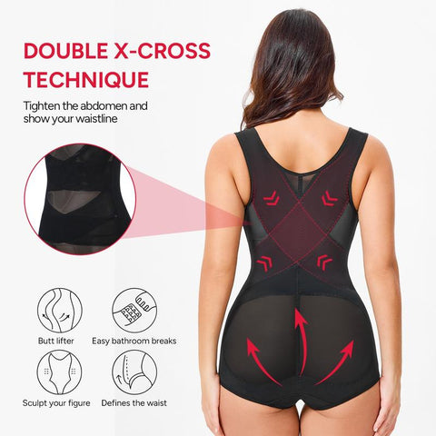 Shapejelly Shapewear Bodysuit Mesh Breathable, Invisible Tummy Control