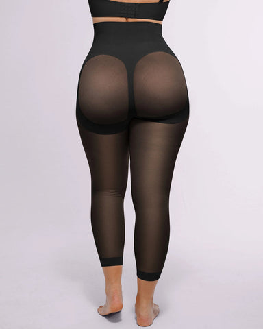 Shapecurve 3D Butt-Lifting Mesh Capri Pants