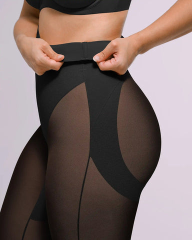 Shapecurve 3D Butt-Lifting Mesh Capri Pants