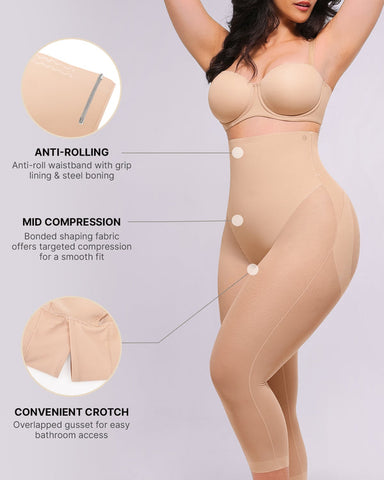Shapecurve 3D Butt-Lifting Mesh Capri Pants