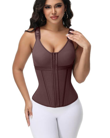 Double Layer Tummy Control Shaper with Bra
