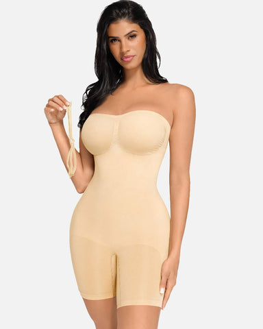 Shapejelly Seamless Strapless Bodysuit with Removable Straps