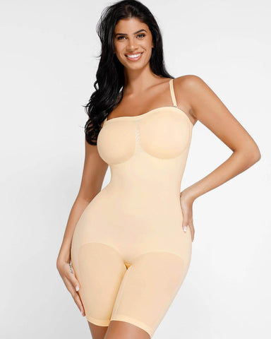 Shapejelly Seamless Strapless Bodysuit with Removable Straps
