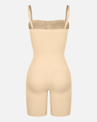 Shapecurve Seamless Strapless Bodysuit with Removable Straps