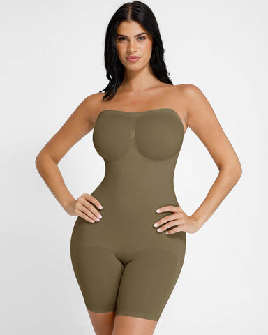 Shapejelly Seamless Strapless Bodysuit with Removable Straps