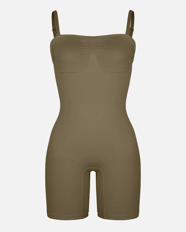 Shapecurve Seamless Strapless Bodysuit with Removable Straps