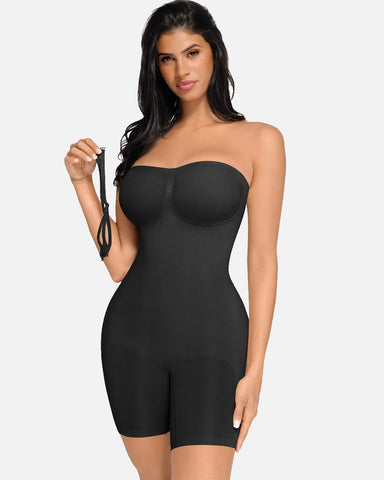 Shapejelly Seamless Strapless Bodysuit with Removable Straps