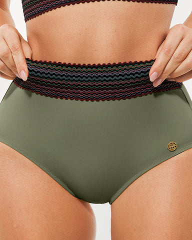 High-Waisted Two-Piece Bikini, Snakeskin Print Push-Up Swimsuit with Ruched Front