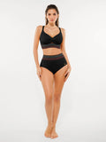 High-Waisted Two-Piece Bikini, Snakeskin Print Push-Up Swimsuit with Ruched Front