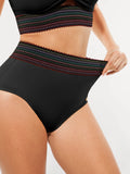 High-Waisted Two-Piece Bikini, Snakeskin Print Push-Up Swimsuit with Ruched Front