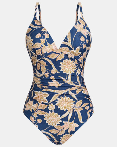 Seaside Blossom Paisley One-Piece Swimsuit