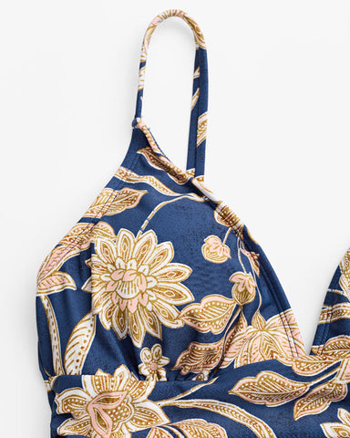 Seaside Blossom Paisley One-Piece Swimsuit