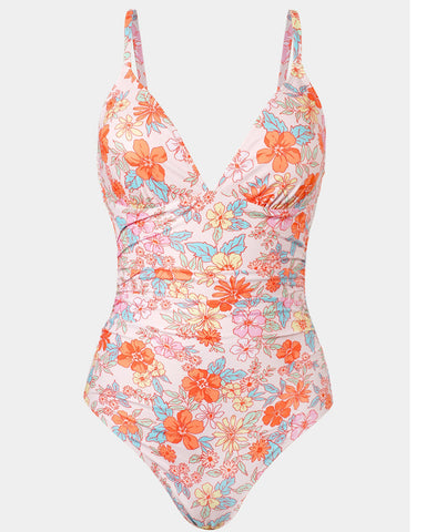 Seaside Blossom Paisley One-Piece Swimsuit