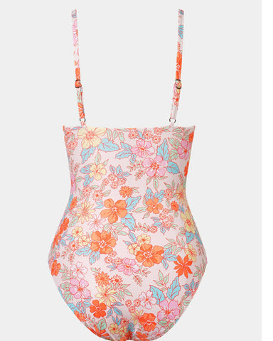 Seaside Blossom Paisley One-Piece Swimsuit
