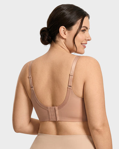 SHAPECURVE Delia Plus Size Seamless Full Coverage Underwire Longline Bra