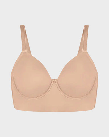 SHAPECURVE Delia Plus Size Seamless Full Coverage Underwire Longline Bra