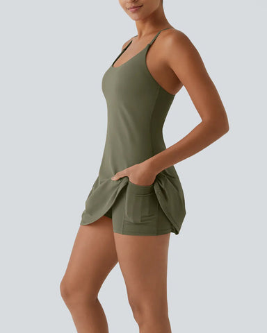 ?Limited-Time Offer??Backless Active Dress-Easy Peezy for Women