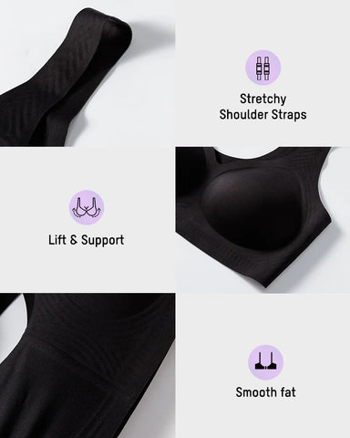 Lifting Wire-Free Antibacterial Jelly Bra