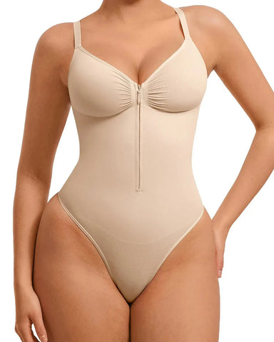 Shapewear for Women Tummy Control Bodysuits Zip-Up Comfort Shapewear Breathable