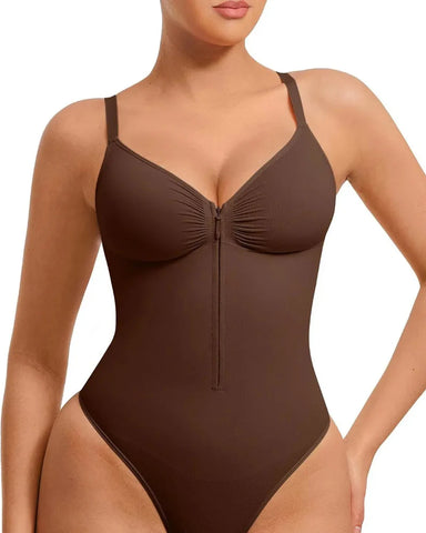 Shapewear for Women Tummy Control Bodysuits Zip-Up Comfort Shapewear Breathable