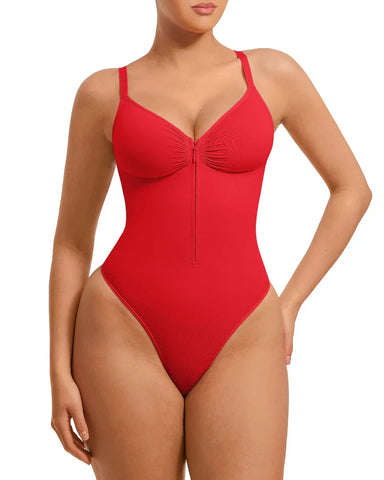 Shapewear for Women Tummy Control Bodysuits Zip-Up Comfort Shapewear Breathable