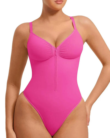 Shapewear for Women Tummy Control Bodysuits Zip-Up Comfort Shapewear Breathable