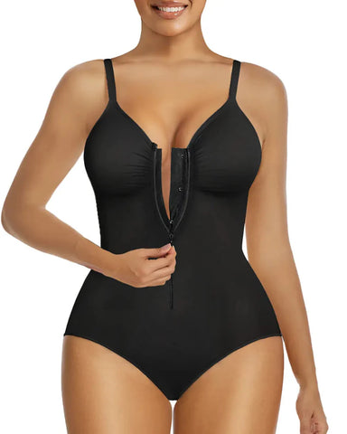 Shapewear for Women Tummy Control Bodysuits Zip-Up Comfort Shapewear Breathable
