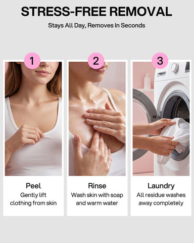 Sweat & Water-Resistant, Easy to Remove