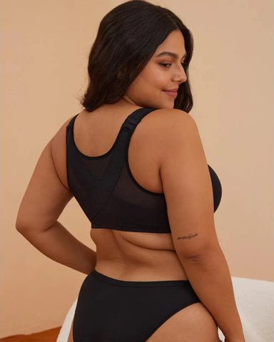 Women’s Front Closure Bra Full Coverage Posture Support Underwire Bra