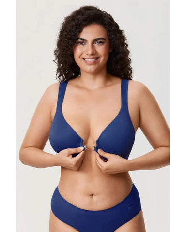 Women’s Front Closure Bra Full Coverage Posture Support Underwire Bra