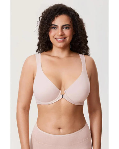 Women’s Front Closure Bra Full Coverage Posture Support Underwire Bra