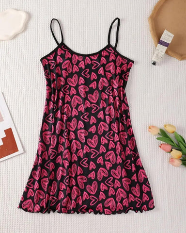 Sexy Butterfly Print Cami Sleep Dress