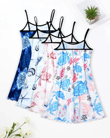 Sexy Butterfly Print Cami Sleep Dress