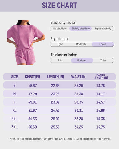 Summer Rib Knit Two-Piece Loungewear Set