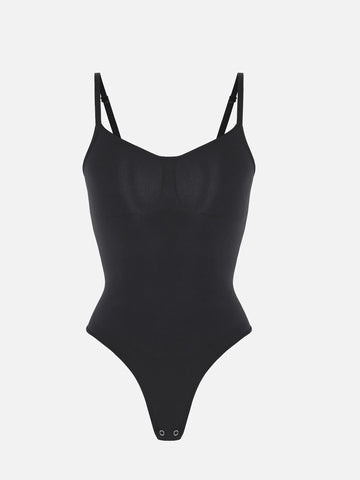 Seamless Covered Bust Jumpsuit Thong Bodysuit Fit