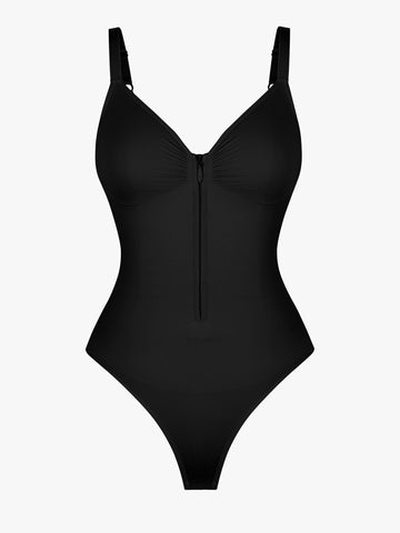 Shape-curve Tummy Control Seamless Zipper Shaping Bodysuit