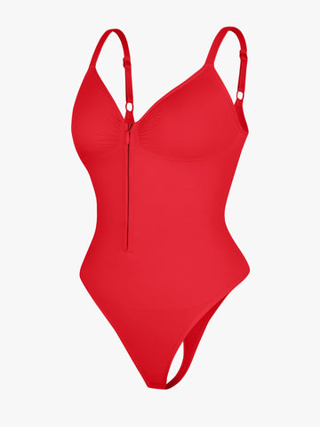 Shape-curve Tummy Control Seamless Zipper Shaping Bodysuit