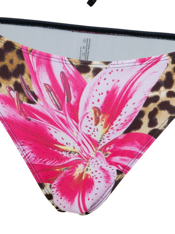 Women's Halter Triangle Bikini Sets Floral 3 Piece Swimsuit Bathing Suit Cover Up Long Skirt