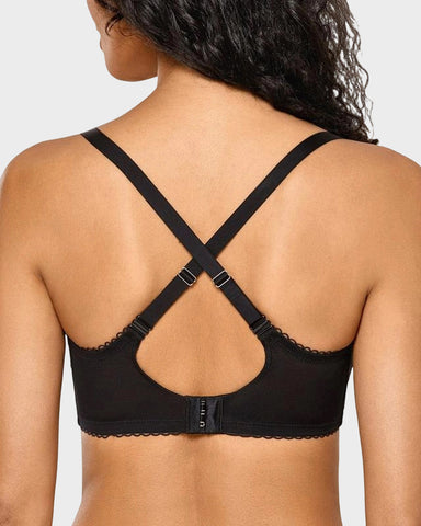 Sheer Lace Unlined Push-Up Balconette Bra