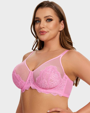 Full Coverage Lace Bras Set of 2